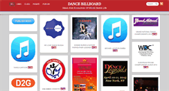 Desktop Screenshot of dancebillboard.com